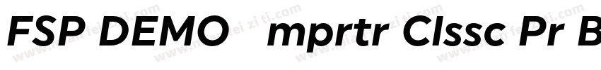 FSP DEMO   mprtr Clssc Pr Bld Regul字体转换